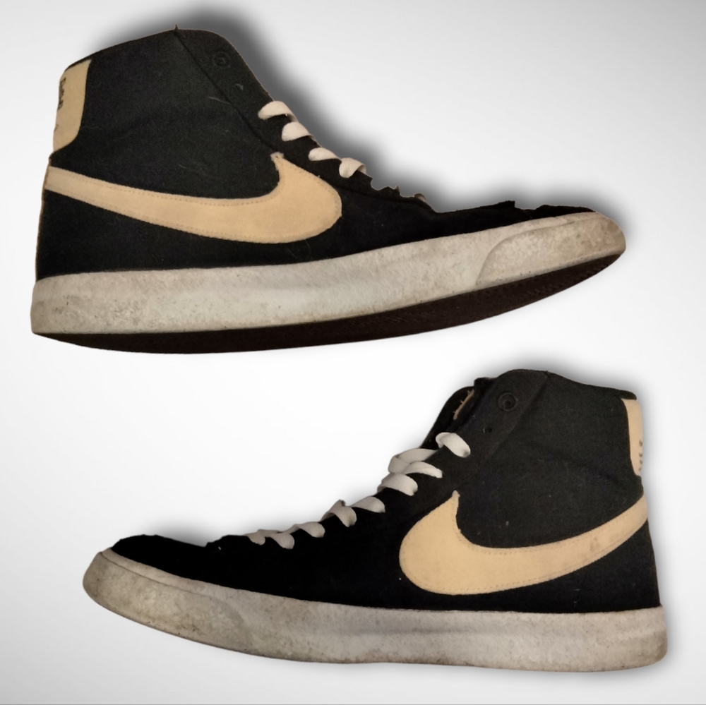 Nike Blazer Mid 77 Mens Size 9 Pomegranate Black Solar Flare Shoes Sneakers - Picture 2 of 12